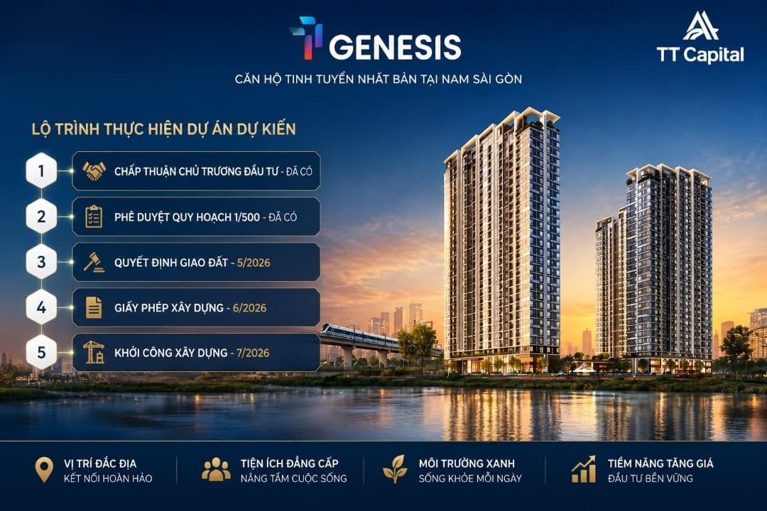 Lộ trình pháp lý TT Genesis: Những cột mốc đáng chú ý trước khi xuống tiền